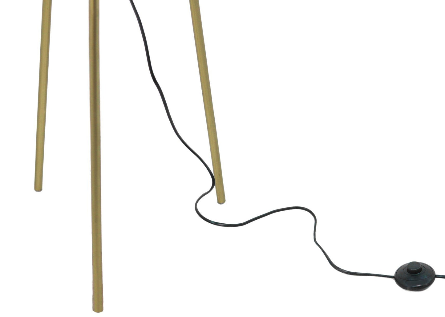 HSM Collection-Vloerlampe Driepoot Marbella-40x158-Gold-Metall