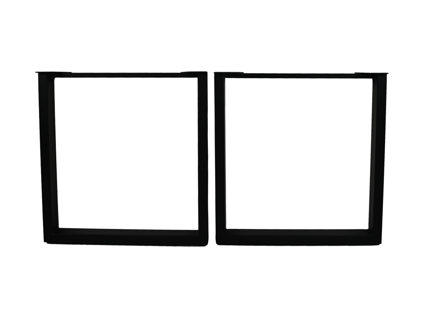HSM Collection-Tafelpoot Modell U S/2-70x10x72 (75x75 mm)-Schwarz-Metall