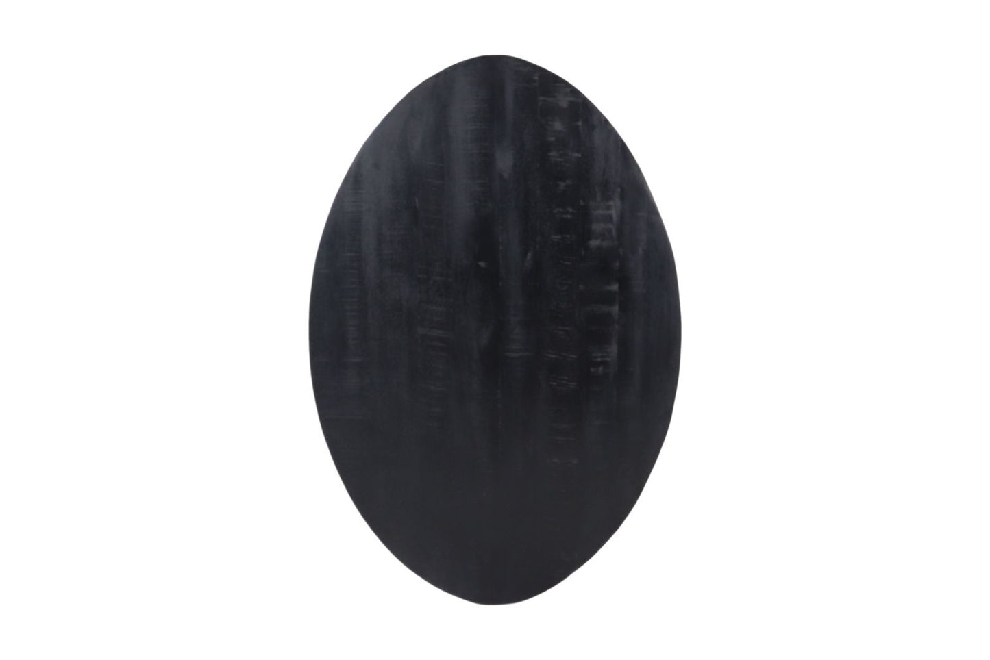 HSM Collection - Ovaler Couchtischplatte - 120x80x4,5 - Schwarz - Mango