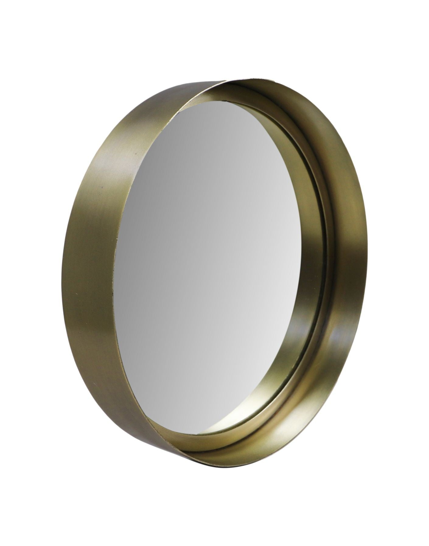 HSM Kollektion - Runder Spiegel - 30x3x30 - Gold - Metall