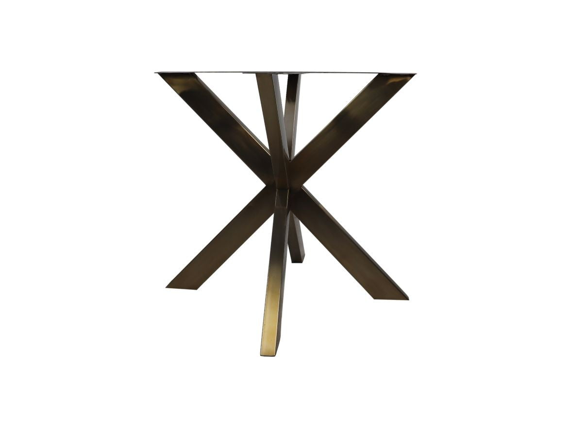 HSM Collection-Tafelpoot Modell X S/2-80x80x72 (4x8)-Gold-Metall