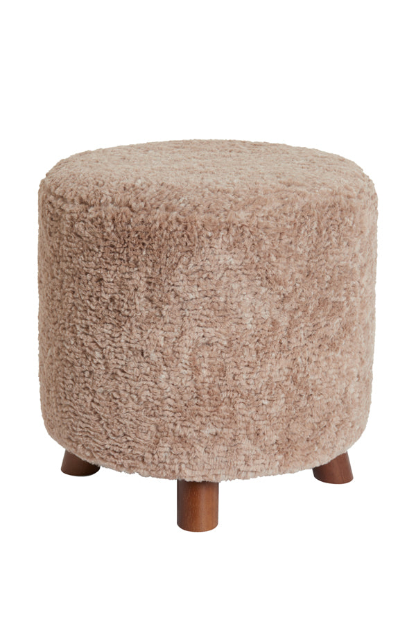 Hocker Polly - Braun - Ø40cm