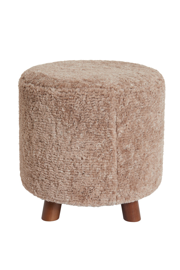 Hocker Polly - Braun - Ø40cm