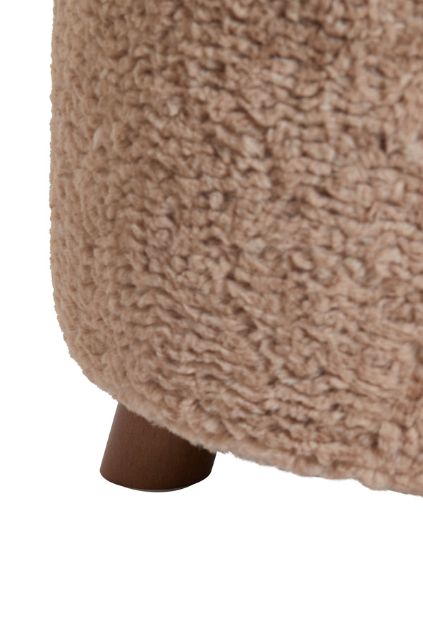 Hocker Polly - Braun - Ø40cm