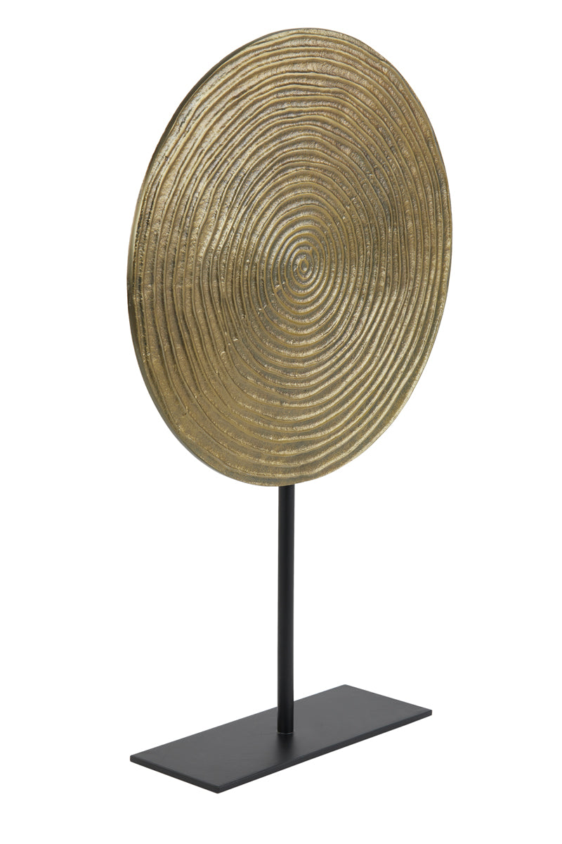 Ornament auf Fuß Rawas - Antik Bronze - 25x10x39 cm