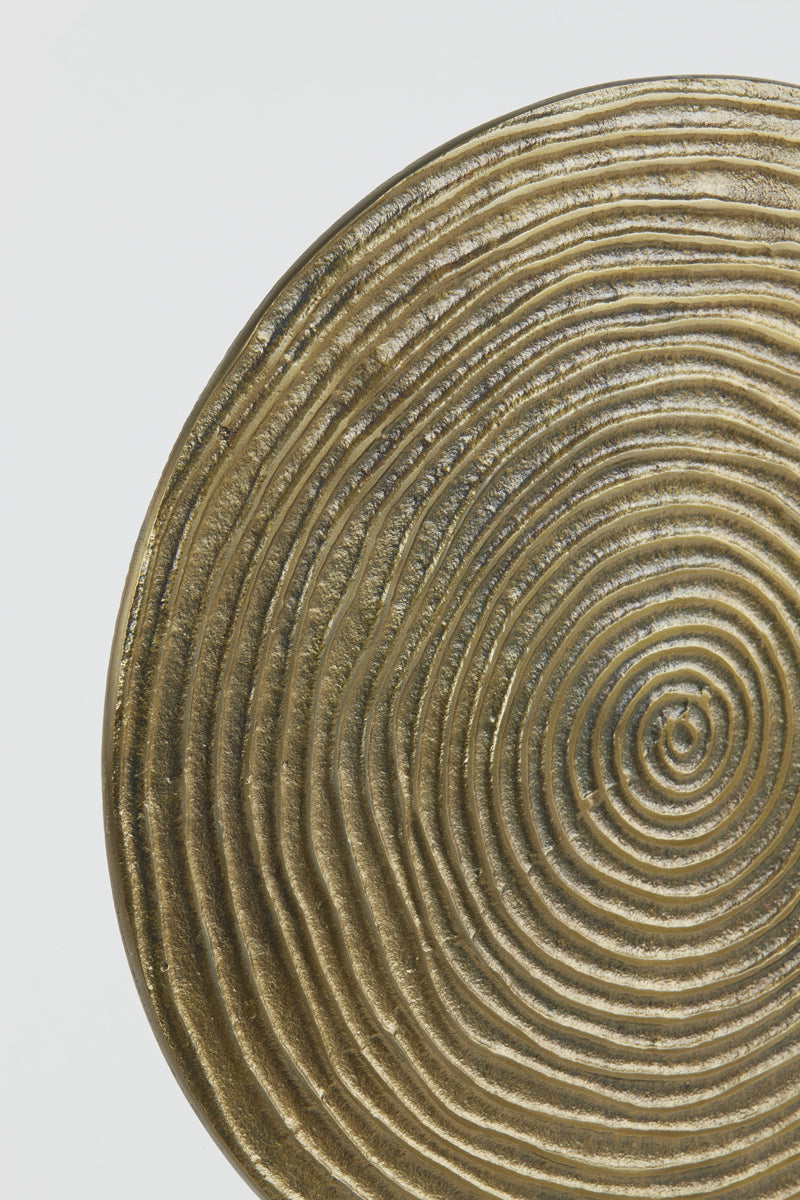 Ornament auf Fuß Rawas - Antik Bronze - 25x10x39 cm
