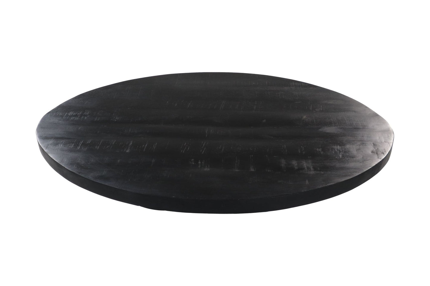 HSM Collection - Ovaler Couchtischplatte - 120x80x4,5 - Schwarz - Mango