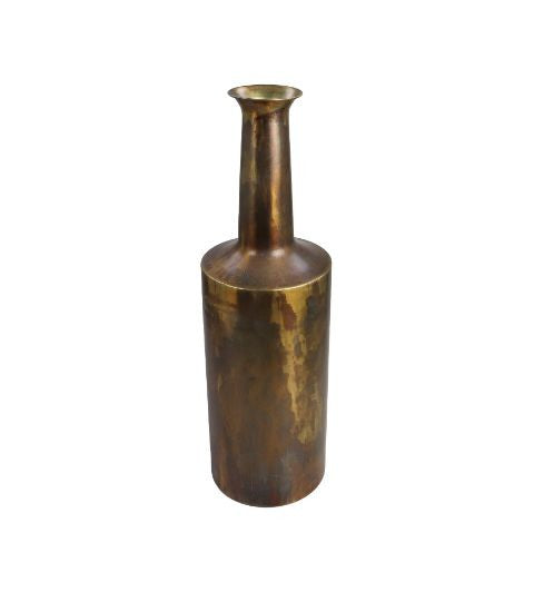 HSM Collection-Vase Bergamo Small -ø17x55-Gold-Metall