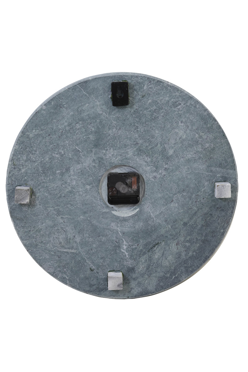 Uhr Ø43x2 cm DALUCA grüner Marmor