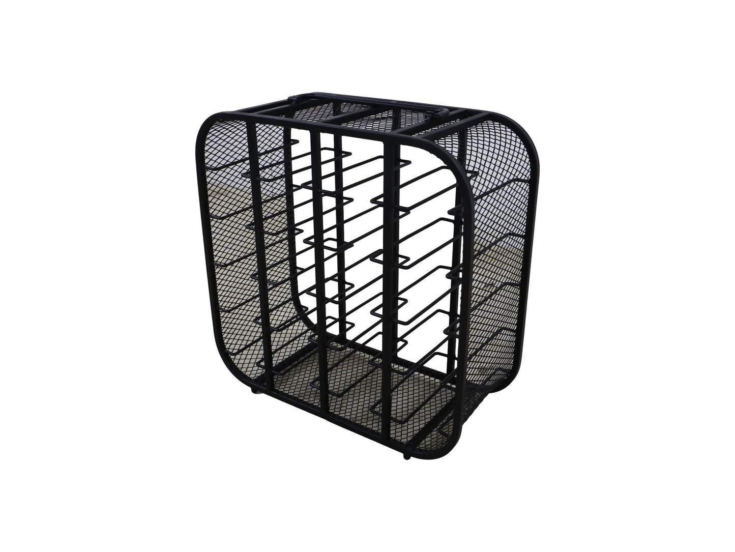 HSM Collection-Stand Weinregal 20 Flaschen-55x25x55-Schwarz-Metall