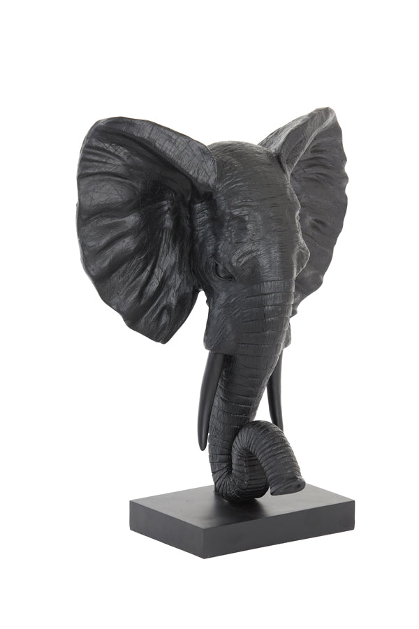 Ornament Elefant - Schwarz - 38,5x19,5x49cm