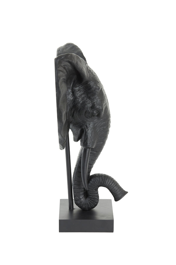 Ornament Elefant - Schwarz - 38,5x19,5x49cm