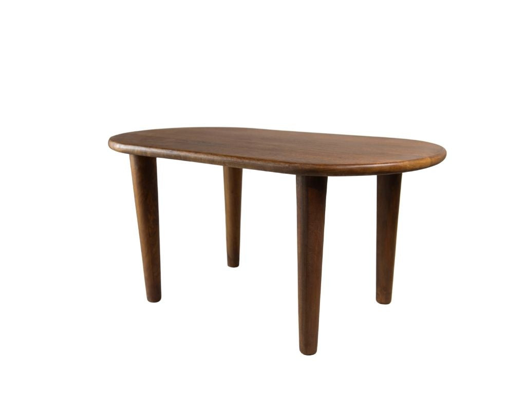 HSM Collection - Ovaler Beistelltisch Tide - 90x50x43 - Braun - Mango