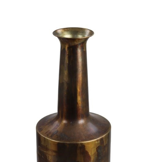 HSM Collection-Vase Bergamo Small -ø17x55-Gold-Metall