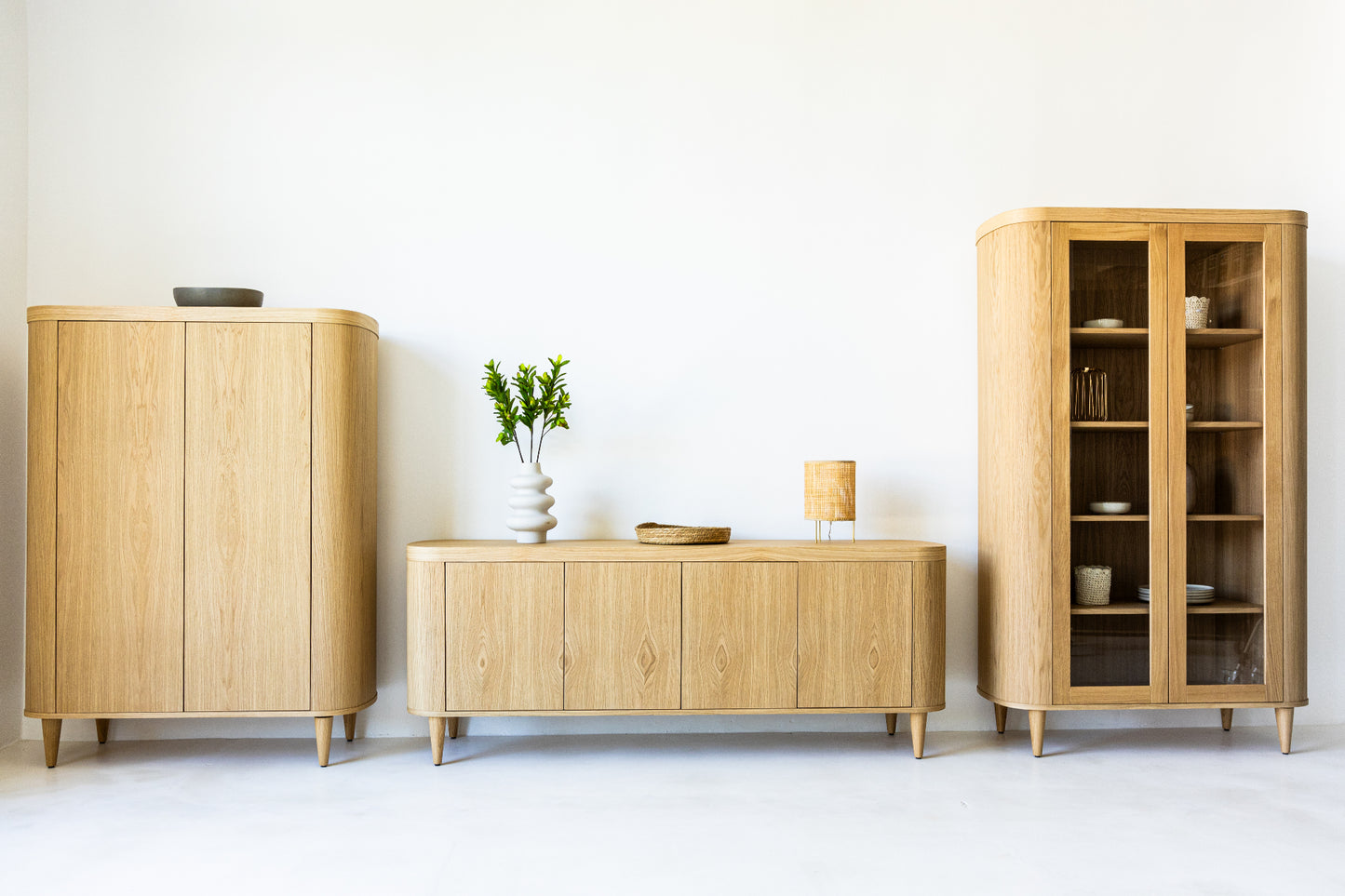 HSM Collection-Sideboard Dune 4 Door-200x50x77,5-Natur-Eiche