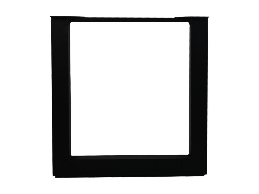 HSM Collection-Tafelpoot Modell U S/2-70x10x72 (75x75 mm)-Schwarz-Metall