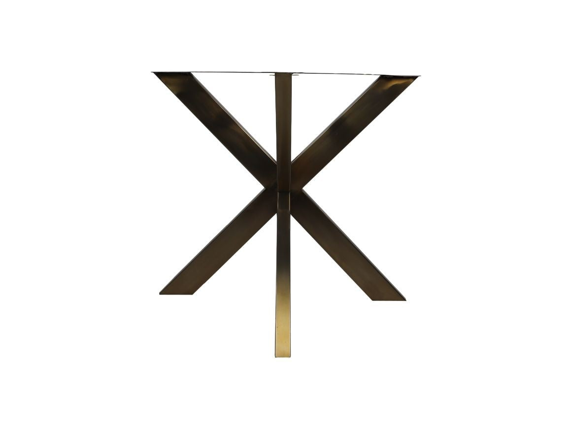 HSM Collection-Tafelpoot Modell X S/2-80x80x72 (4x8)-Gold-Metall