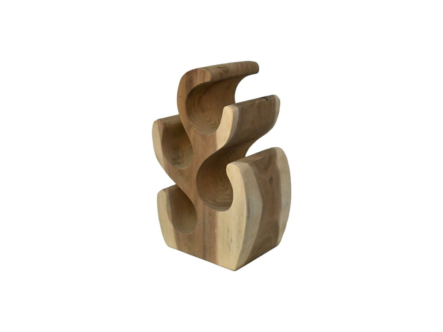 HSM Collection-Ständer Weinregal Vins 4 Flaschen-26x16x40-Natur-Munggur