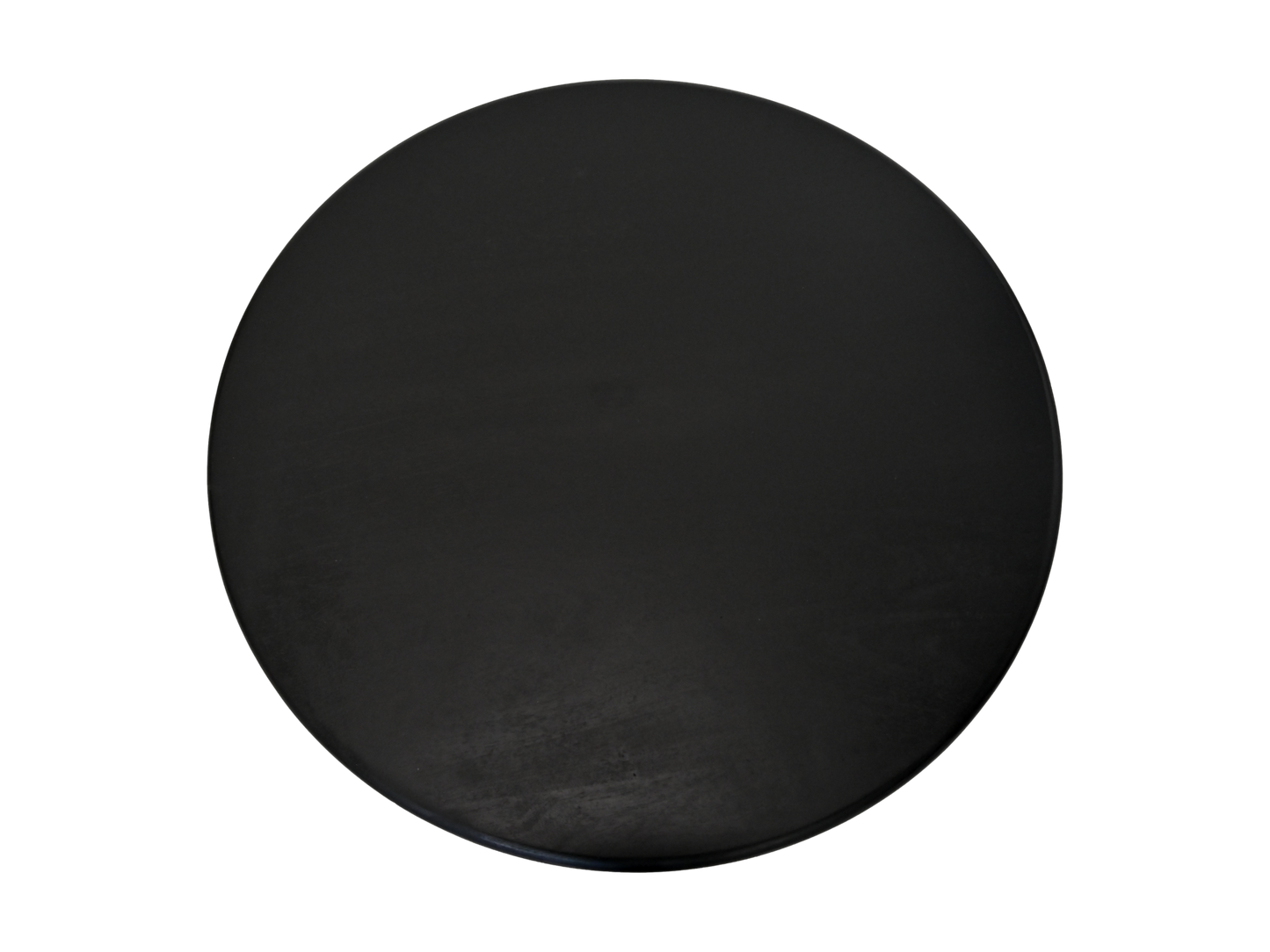 HSM Kollektion - Runder Couchtisch mit Kreuzbein - 80x80x45 - Schwarz - Mango