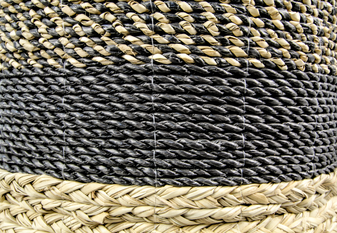 HSM Collection-Mandenset Malibu S/3-ø42x45 / ø38x42 / ø34x39-Natur/Schwarz-Wasserhyazinthe