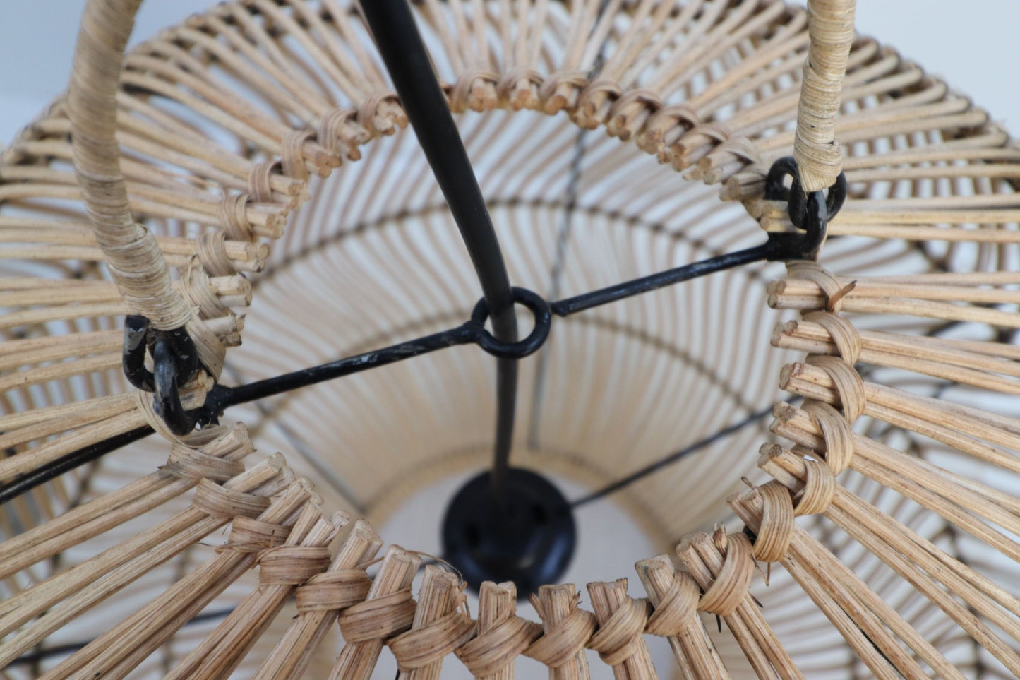 HSM Kollektion-Hängelampe Rattan-55x55x55-Natur-Rattan