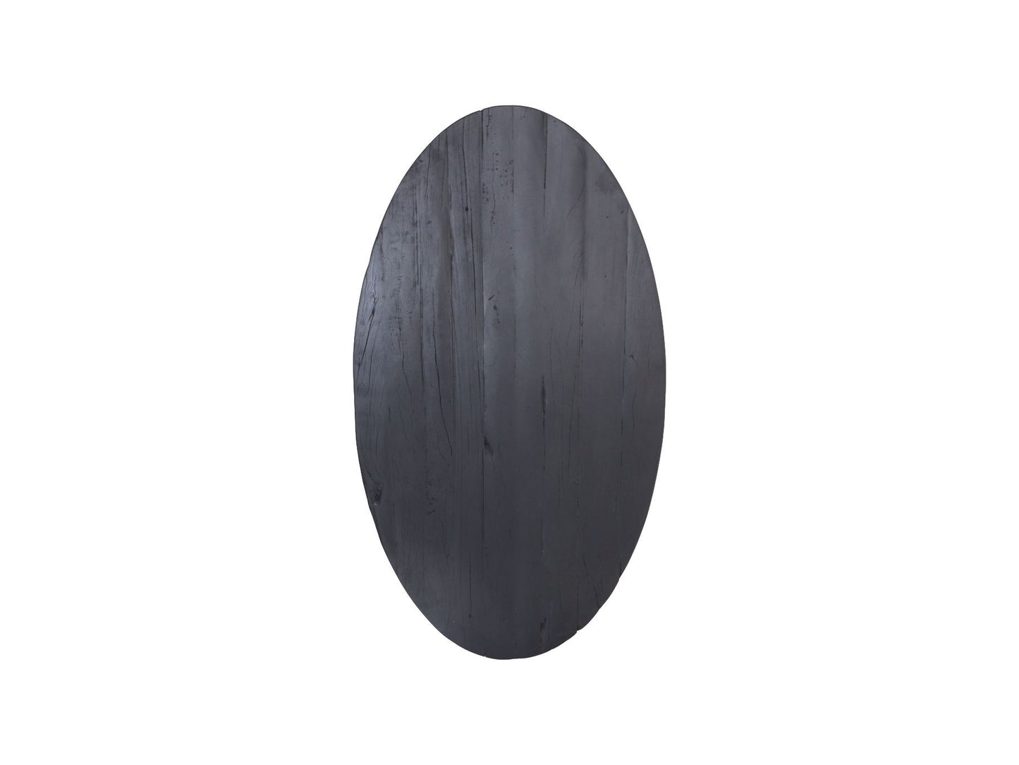 HSM Collection - Ovaler Tischplatte - 180x100x5/5.5 - Schwarz - Mango