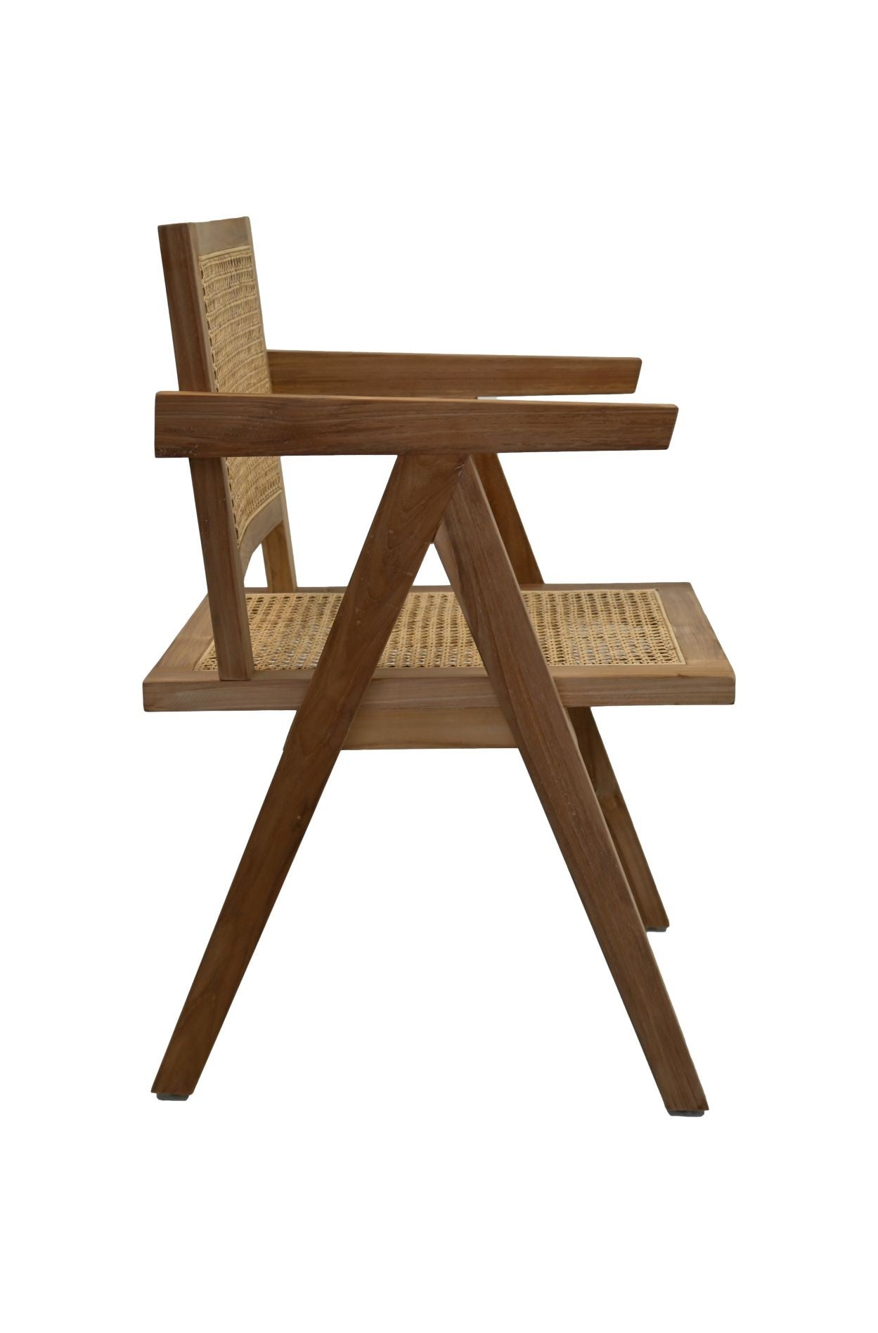 HSM Kollektion-Esszimmerstuhl-56x52x83-Natur-Rattan/Teak
