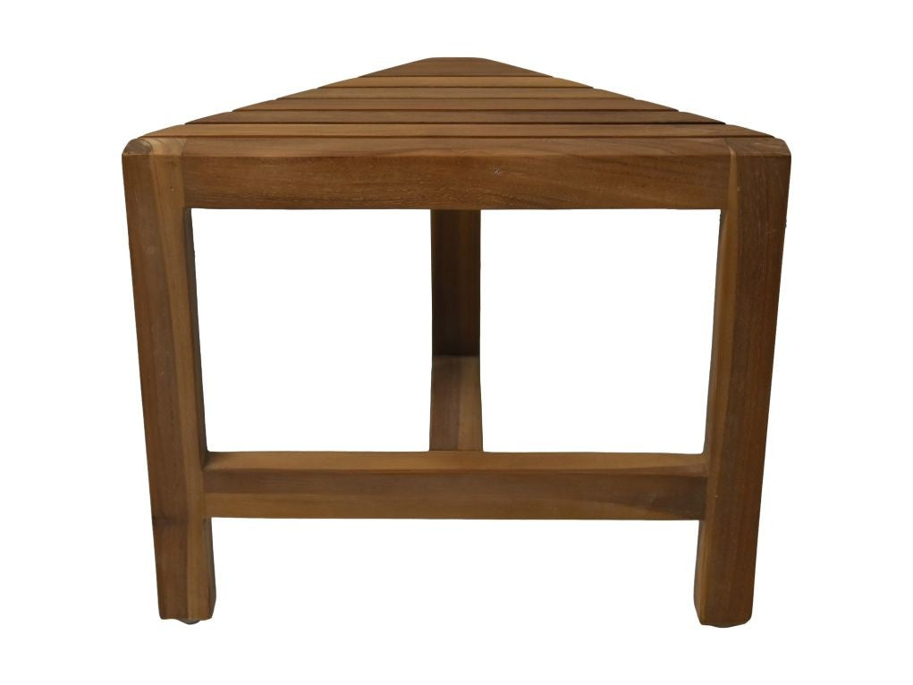 HSM Collection-Driehoekige Gartenbeistelltisch S/2-38x20x32-Natur-Teak