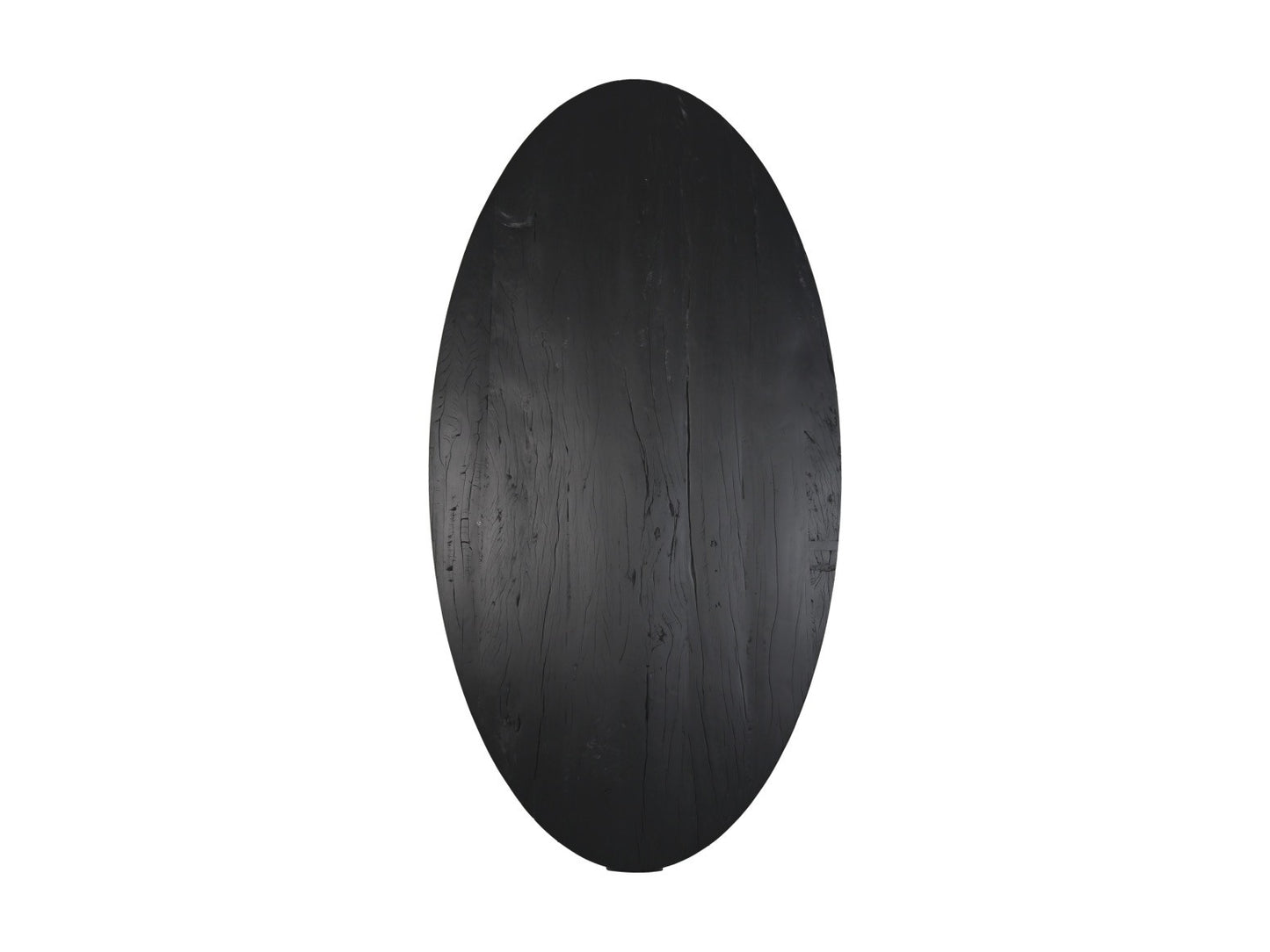 HSM Collection - Ovaler Tischplatte - 220x110x4,5 - Schwarz - Mango