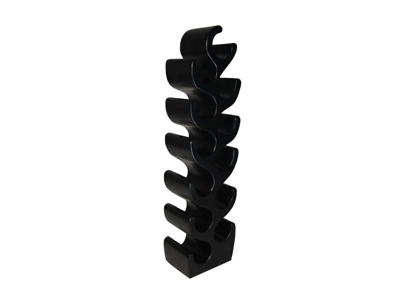 HSM Collection-Stand Weinregal Vins 12 Flaschen-29x20x95-Schwarz-Munggur