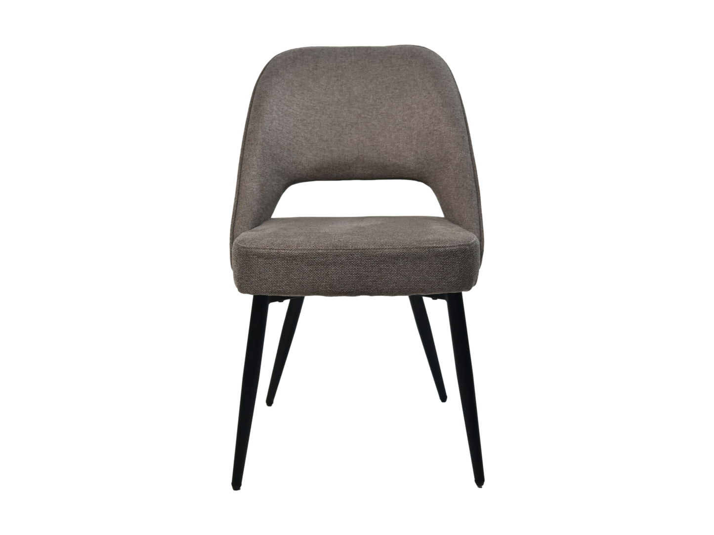 HSM Kollektion - Esszimmerstuhl Jenna - Set von 2 - 62x54x87 - braun/schwarz - Baumwolle