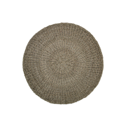 HSM Kollektion-Teppich -ø100-Natur-Raffia/Seegras