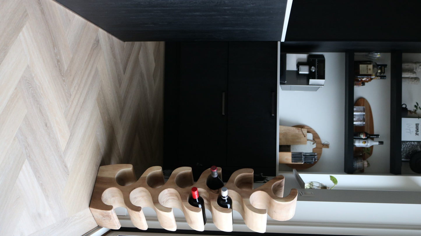 HSM Collection-Stand Weinregal Vins 12 Flaschen-29x20x95-Natur-Munggur