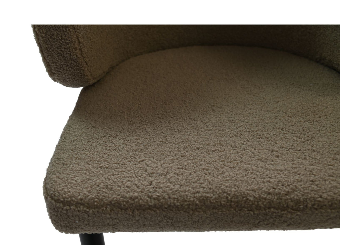 HSM Collection-Esszimmerstuhl Yuna S/2-60x54x82.5-Espresso/Schwarz-Stoff/Metall