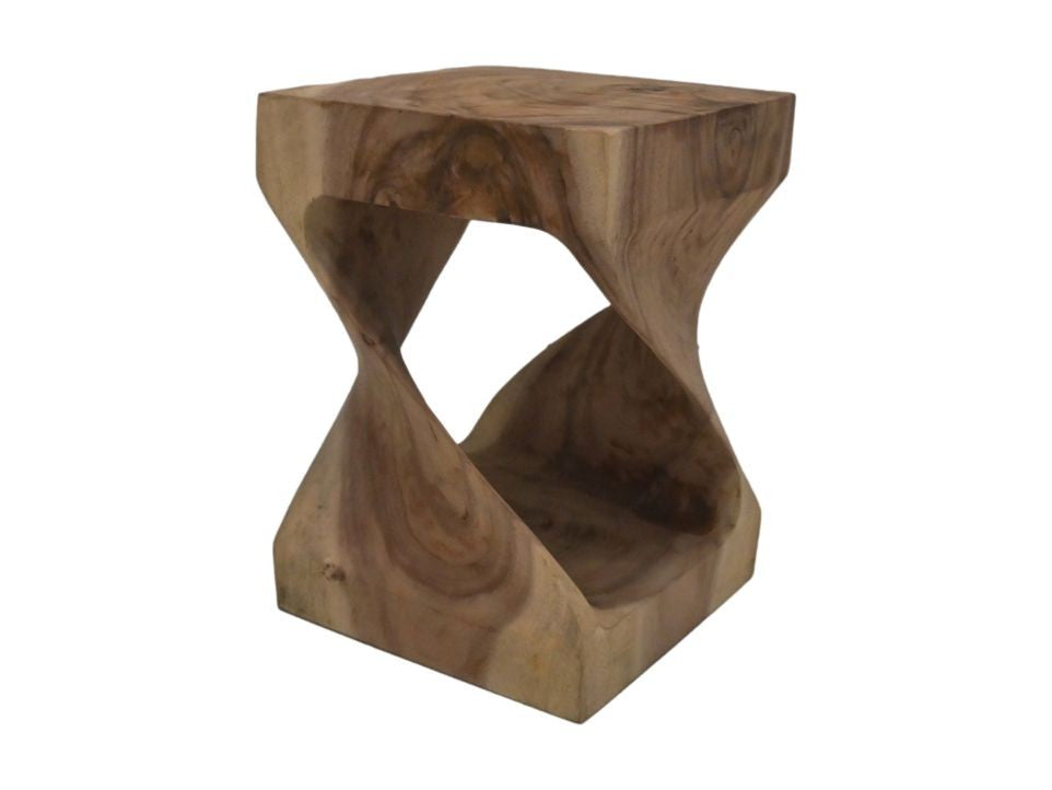 HSM Collection - Quadratischer Beistelltisch - 30x30x44 - Natur - Munggur