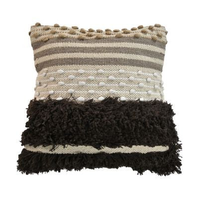 HSM Kollektion-Zierkissen -45x45-Natur/Beige-Baumwolle