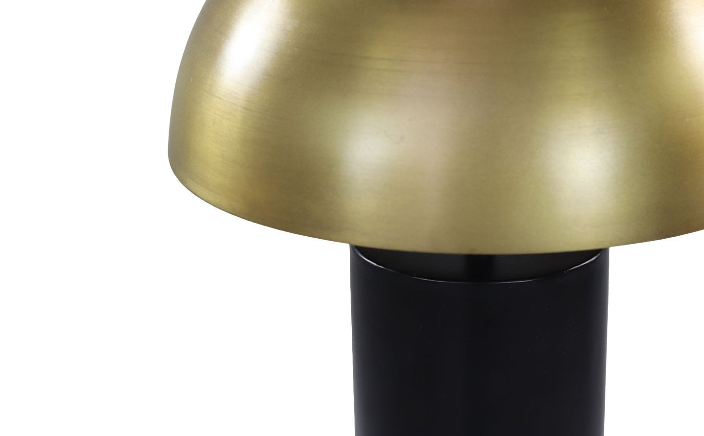 HSM Collection-Tischlampe mit Schirm-30x30x45-Schwarz/Gold-Metall