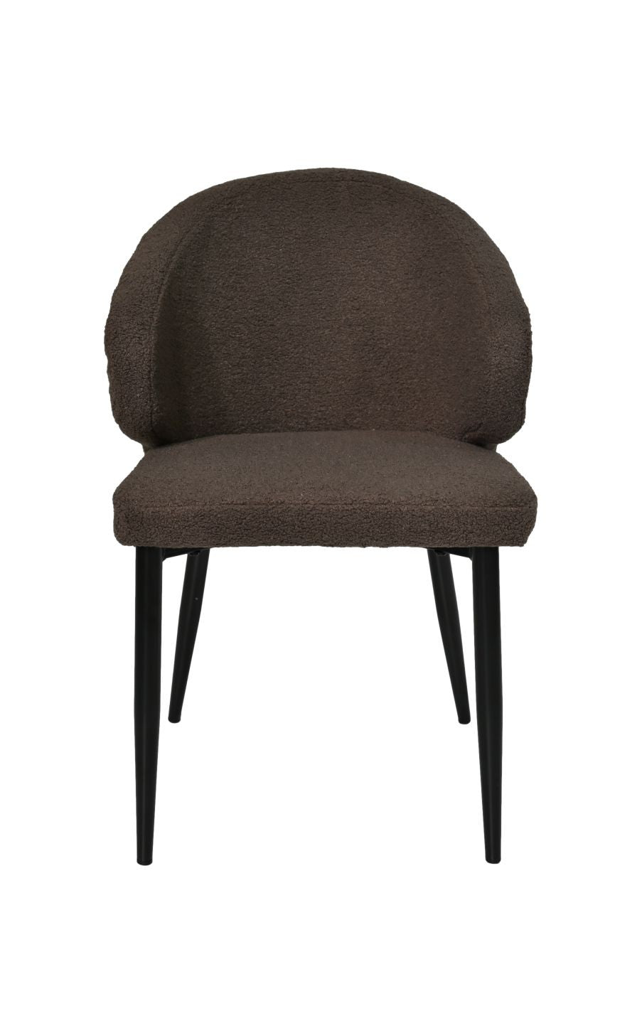 HSM Collection-Esszimmerstuhl Yuna S/2-60x54x82.5-Espresso/Schwarz-Stoff/Metall