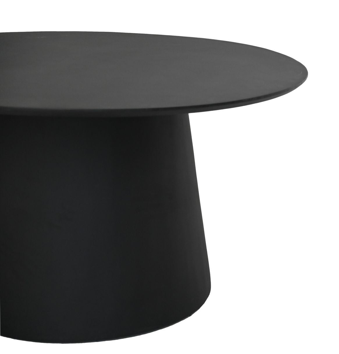 HSM Kollektion-Runder Esstisch Drum-140X140X77-Schwarz-Mango