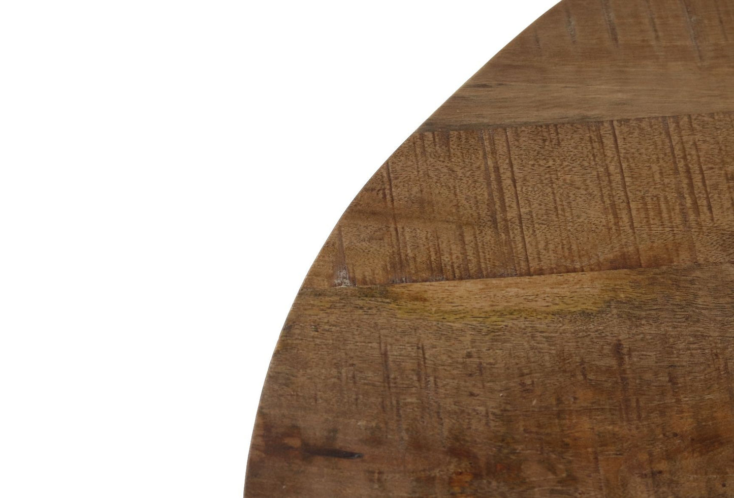 HSM Collection - Ovaler Couchtischplatte - 120x80x4,5 - Natur-Mango