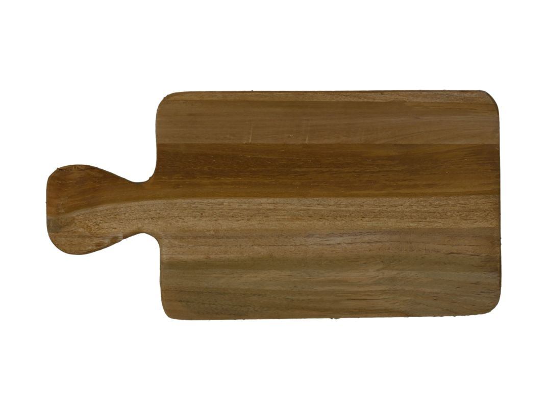 HSM Collection-Schneidebrett mit Griff-40x20x2-Natur-Teak