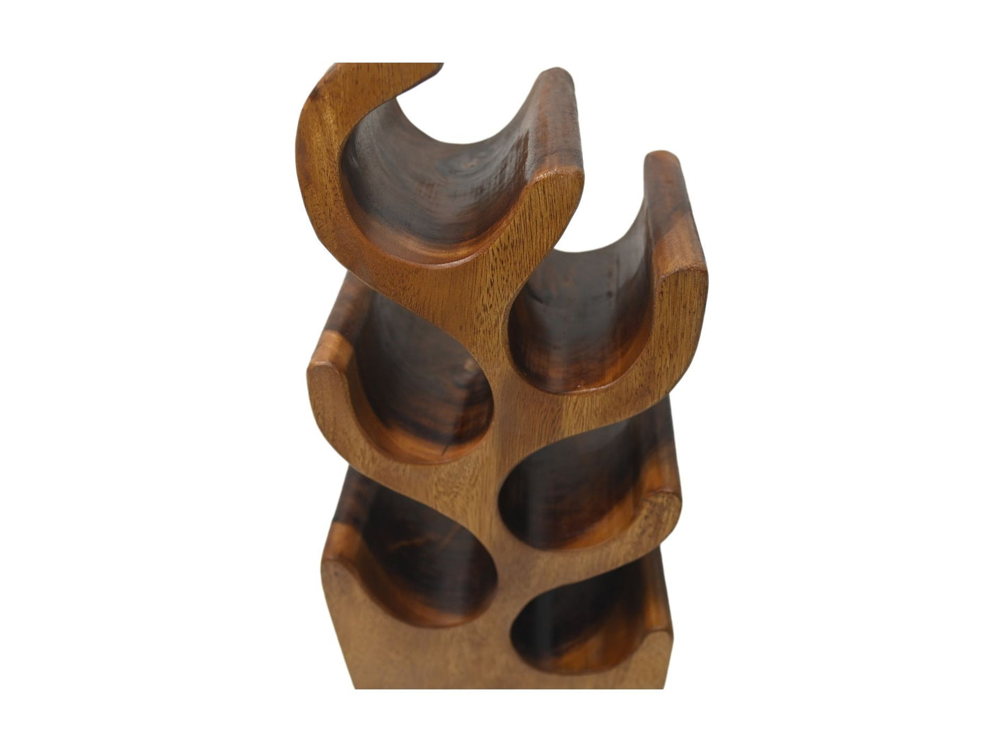 HSM Collection-Stand Weinregal Vins 6 Flaschen-27x18x50-Braun-Munggur