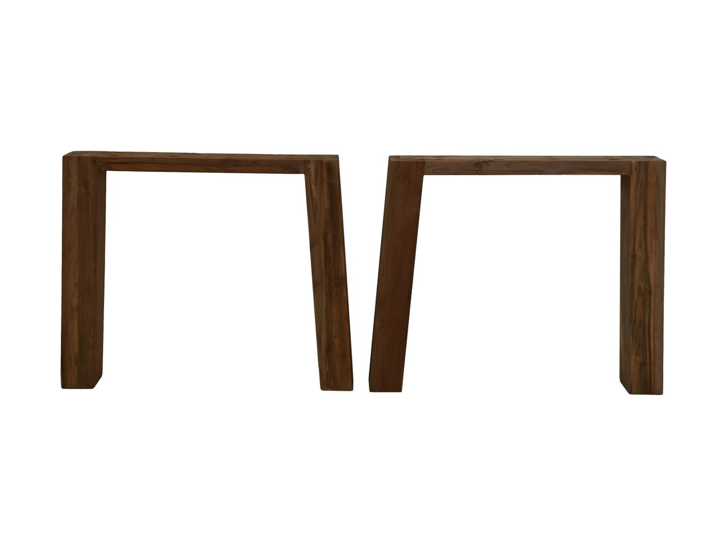 HSM Collection-Tafelpoot Outdoor S/2-93x75x23-Natur-Teak