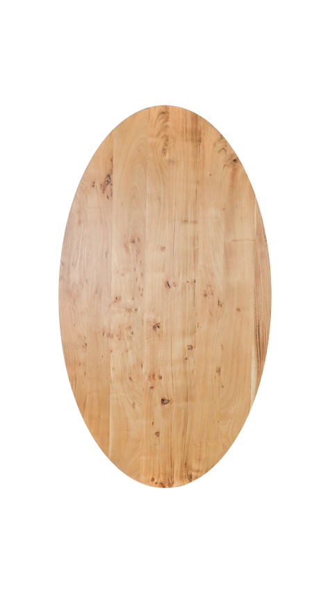 HSM Collection - Ovaler Tischplatte Zurich - 220x110x3,8 - Natur - Akazie