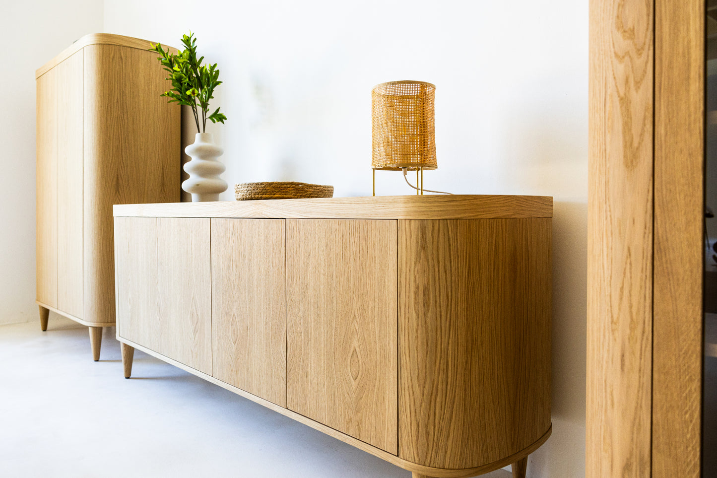 HSM Collection-Sideboard Dune 4 Door-200x50x77,5-Natur-Eiche
