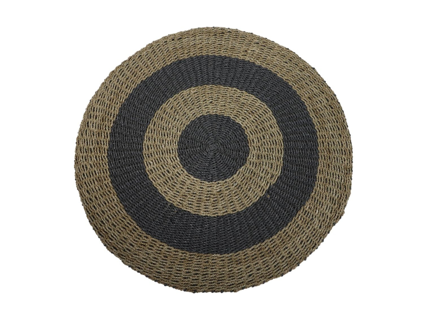 HSM Collection-Teppich -ø100-Natur/Grau-Raffia/Seegras