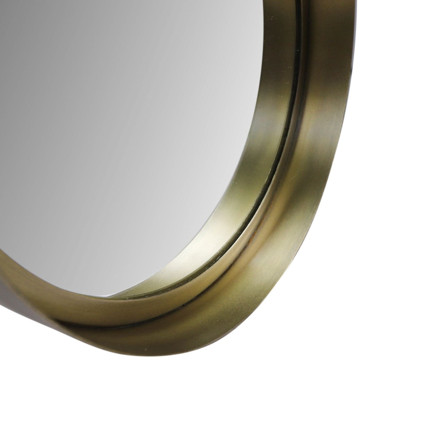 HSM Kollektion - Runder Spiegel - 30x3x30 - Gold - Metall