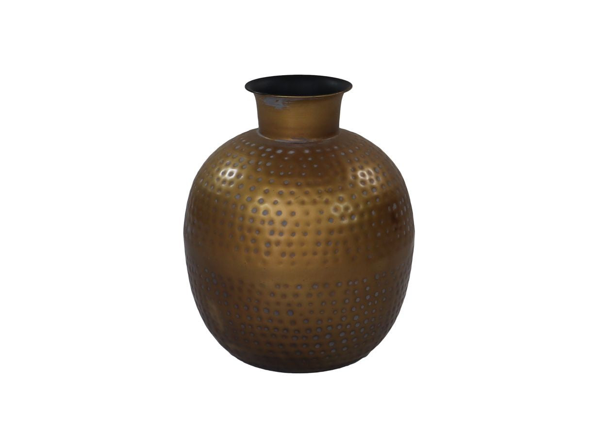 HSM Collection-Vase Padua Small -ø30x35-Gold-Metall