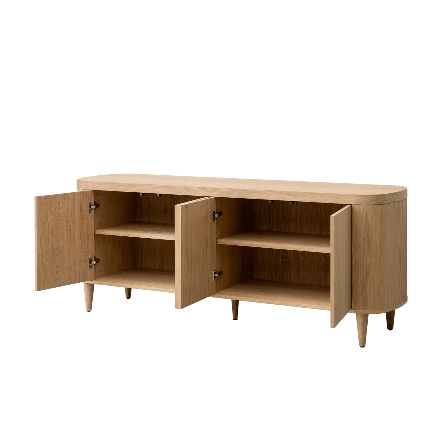 HSM Collection-Sideboard Dune 4 Door-200x50x77,5-Natur-Eiche