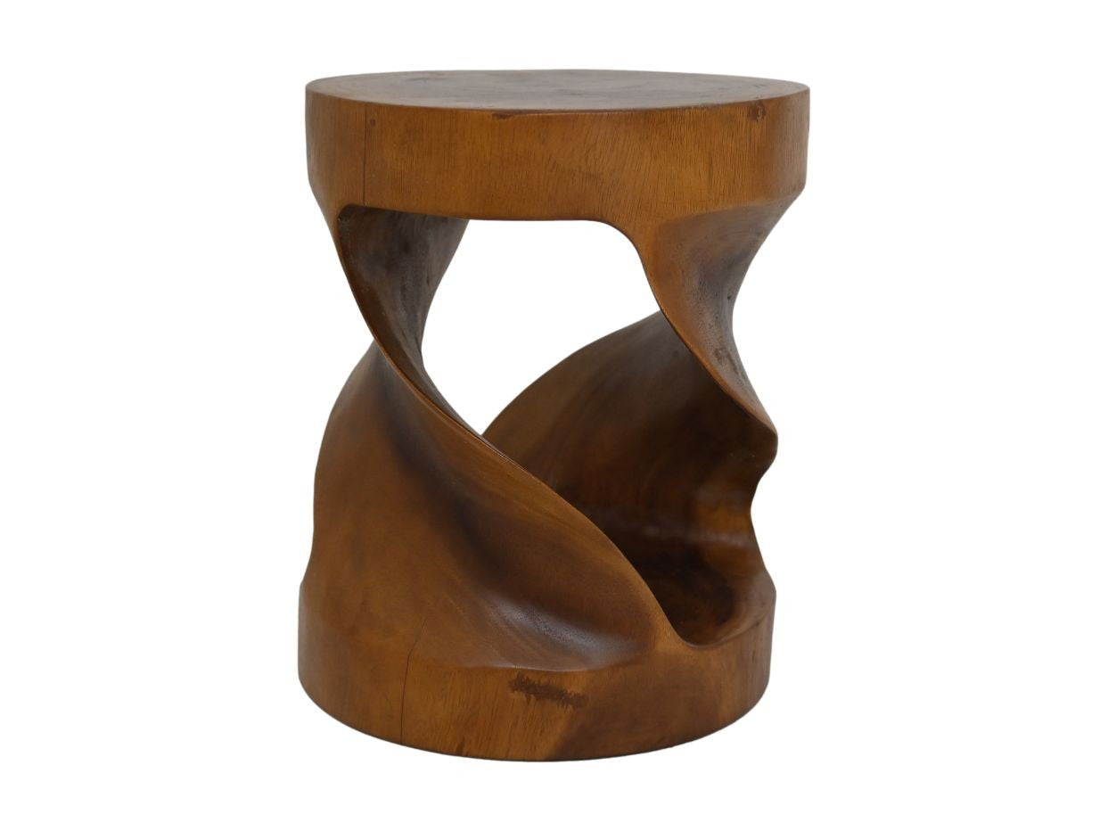 HSM Collection-Runde Beistelltisch-30x30x42-Braun-Munggur